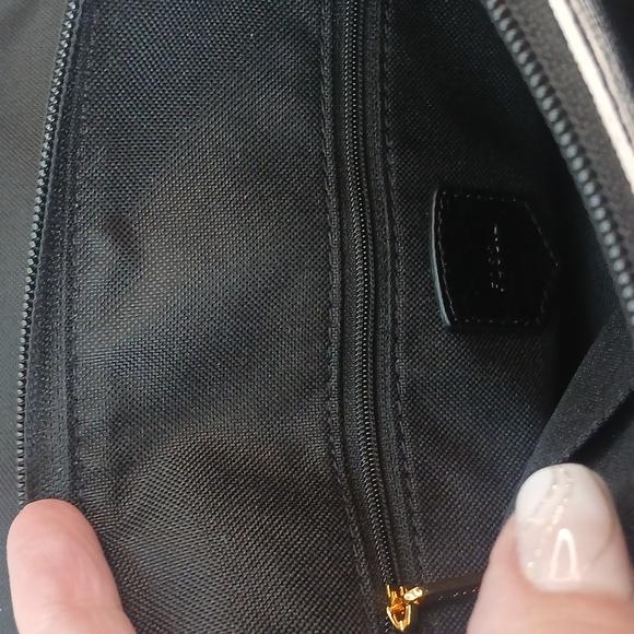 Like New!! Fossil Tan and Black Striped Crossbody Bag - Picture 13 of 16